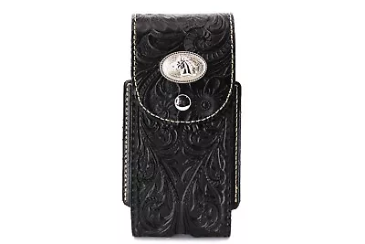 Western Horse Black Leather Phone Holster Magnetic Fit Phone 6x3'' • $17.99