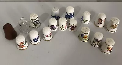 Thimbles  Job Lot X 17 Royal Worcester Coalport Caverswall Hamersley Roy Kirk • £20