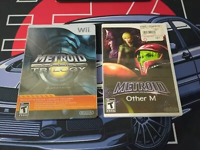 Metroid Prime And Metroid Other M Bundle W/ Steelbook CIB Nintendo Wii • $2.25