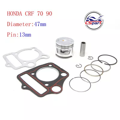 CRF70 CRF90 47mm Piston Kit For Honda 70CC 90CC ATV  Dirt Pit Bike SunL Taotao  • $6