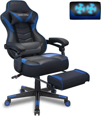 ELECWISH Gaming Chair Massage Swivel Office Chair Computer Seat With Footrest • $169.99