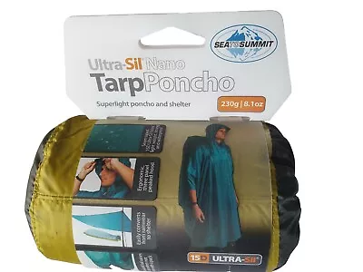 SEA TO SUMMIT Ultra Sil Nano Tarp Poncho In LIME • $147.50