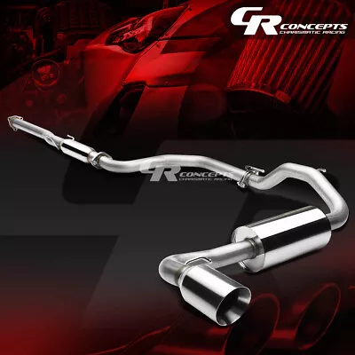 4  Muffler Rolled Tip Catback Exhaust System For 88-91 Honda Crx 3dr Hatchback • $170.95