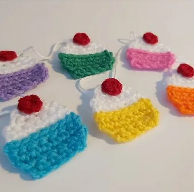 £7 • Buy Cupcake Kawaii Cute Nursery Bunting Garland Crochet Handmade Decor Gift