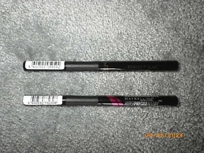Brand New 1 Xmaybelline Hyperprecise All Day Eyeliner +l'oreal Perfect Slim Blac • £8