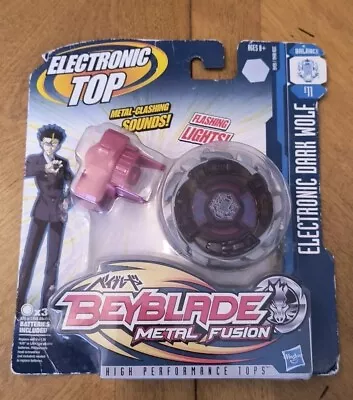 New 2009 Hasbro BeyBlade Metal Fusion Electronic Top Dark Wolf B11 DAMAGE PACKAG • $29.99