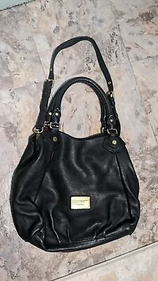 MARC BY MARC JACOBS Classic Q Francesca Black Pebbled Leather Shoulder Bag  • $79.99