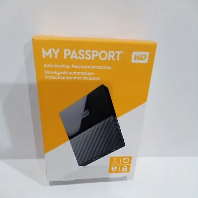 WD - My Passport 1TB External USB 3.0 Portable Hard Drive - Black • $49.99