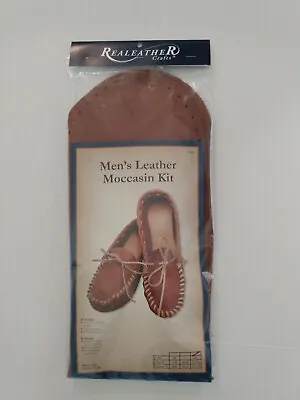 Realeather Crafts Leather Kit Moccasin Size XL 11/12 M 12/13 W USA Made C4604 • $28.99