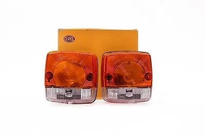 New Hella Case David Brown 1390 1490 1690 Tractor Front Lamp Side Lights Pair • £42