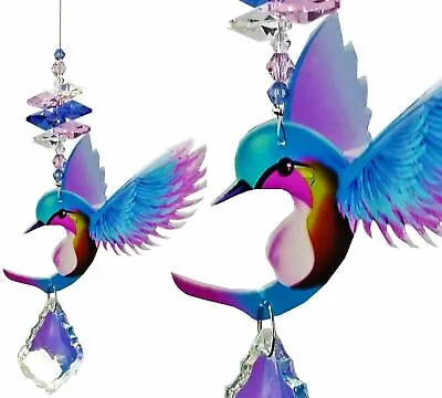 Hummingbird Crystal Suncatcher Car Mirror Rainbow Sun Catcher Suncatchers • £8.65