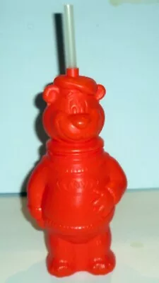 Vintage 1994 A&W Root Beer Orange Rooty Bear Plastic Souvenir Bottle Cup • $17.99