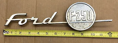 Vintage 1955 Ford F-250 Hood Side Emblem #16721A FORD F-250 Truck • $90