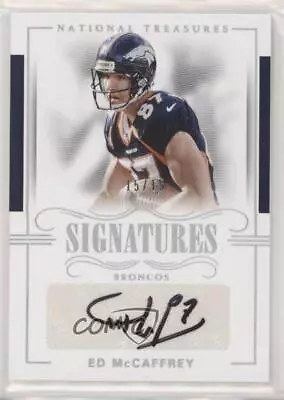 2017 Panini National Treasures Signatures Holo Silver /15 Ed McCaffrey Auto • $57.74