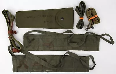 Korea Era US Army M65 Carrying Case For M84 Sniper Scope MRT & Clip 2x Bandolier • $64.95