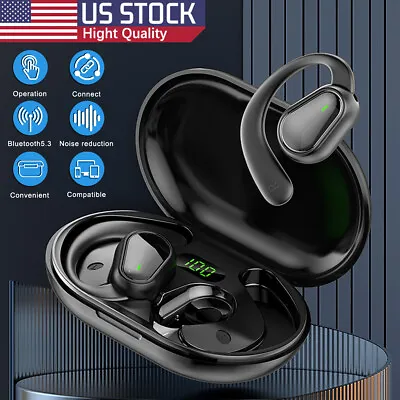 Bluetooth 5.3 Headset Wireless Earphones Earbuds Stereo TWS Headphones Ear Hook • $12.66