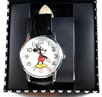 Disney Mickey Mouse Large Numbers Large Face Black WATCH BNIB VHTF • $45.99