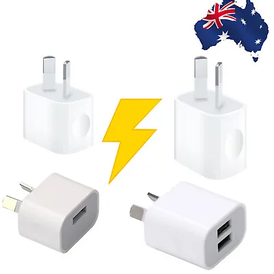 Dual USB Wall Charger AU PLUG Power Adapter For IPhone Samsung Tablet Universal • $11.99