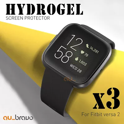 3x For Fitbit Versa 2 Ultra Clear HYDROGEL Full Coverage Screen Protector Guard • $6.79
