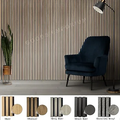 Slat Wall Panels Decorative & Sound Absorbing Acoustic Wood Slatwall Panelling • £4.99