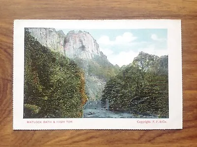 Vintage Postcard Matlock Bath & High Tor .   Free UK P&P • £3.49