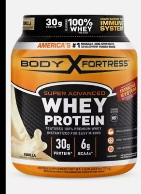 Body Fortress 100% Whey Protein Powder {Vanilla} 1.74lbs (Discounted SHIPPING) • $11