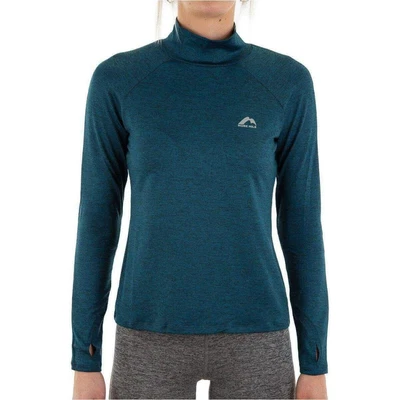 More Mile Womens Train To Run Running Top Blue Stylish Sports Long Sleeve Jersey • £11.50