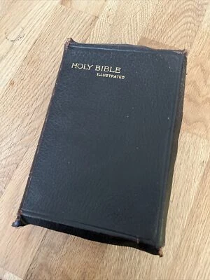£25 • Buy Vintage Holy Bible Illustrated, Old & New Testaments, Eyre & Spottiswoode London