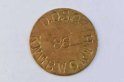 Railway Pay Check Token DOSO KNEBWORTH No. 86 • £9.44