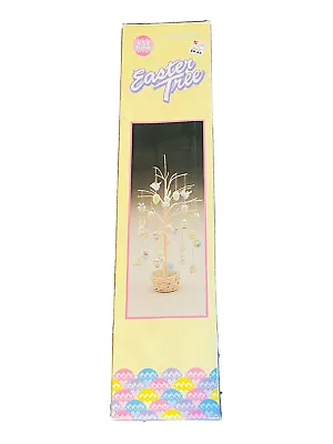 Vintage Easter Bunny Tree Trendmasters 18 Inches Easter Eggs Bunnies Spring • $22