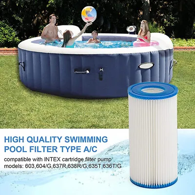 1/4/6X Swimming Pool Filter For Intex Pool Filter Cartridge Replacement Pump SPA • $32.99