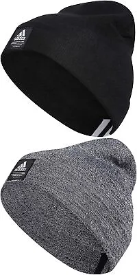 Adidas Men's Amplifier Beanie Winter Hat Skull Cap Black Or Grey One Size • $18.04