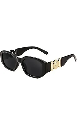 MEDUSA BIGGIE SUNGLASSES Retro Trendy Rectangle Sunglasses • $121.19