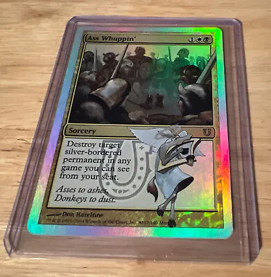 MTG Unhinged Rare Foil Ass Whupping Mint • £2