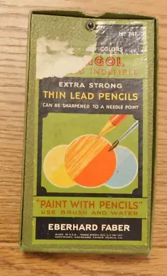 Vintage Mongol Eberhard Faber Color Pencil Set No 741 • $5.99