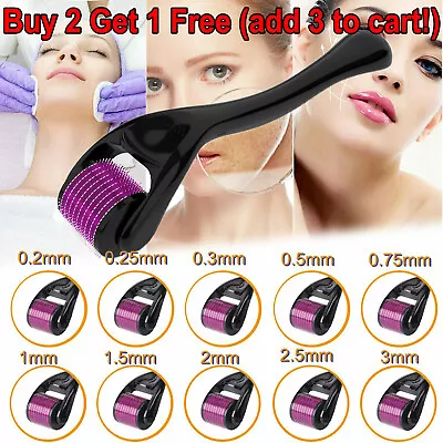 $8.99 • Buy Derma Roller Titanium Micro Needle Skin 540 Needles Scars Anti Aging Dermaroller