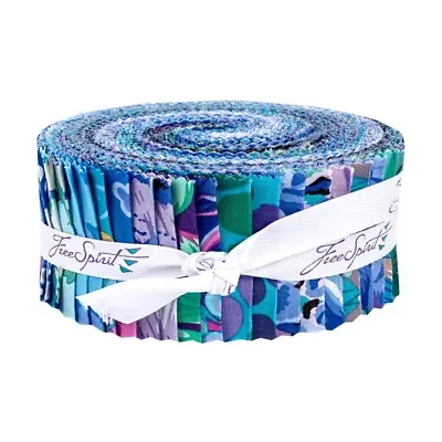 Free Spirit Quilting Patchwork Kaffe Fassett Classic Lake Jelly Roll 2.5inch ... • $70.63