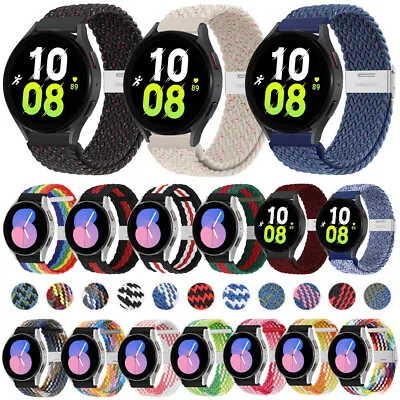 Adjustable Nylon Loop Strap Band For Samsung Watch 5 4 40 44 5 Pro 45mm Classic • $8.65