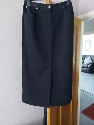 Black Skirt Size 16 X 37 Inch Long Western Style By House Of Fraser Worn Once • £12.99