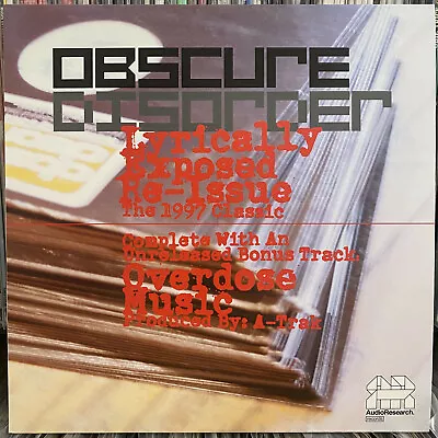 Obscure Disorder - Overdose Music / Lyrically Exposed (12 ) 2000  Rare!!  A-trak • $31.49