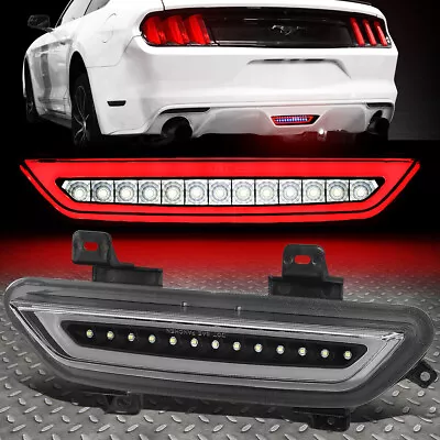 [led Tube]for 15-18 Ford Mustang Third 3rd Tail Brake Light Reverse Lamp Black • $44.95