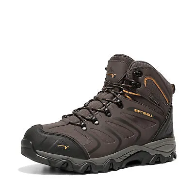 WIDE SIZE Mens Hiking Boots Waterproof Non-slip Leather Climbing Camping Shoes • $47.99