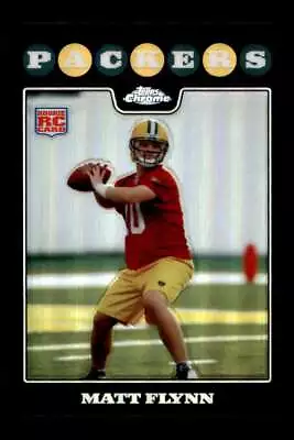 2008 Topps Chrome Refractor Matt Flynn #TC177 Green Bay Packers Rookie RC • $1.79