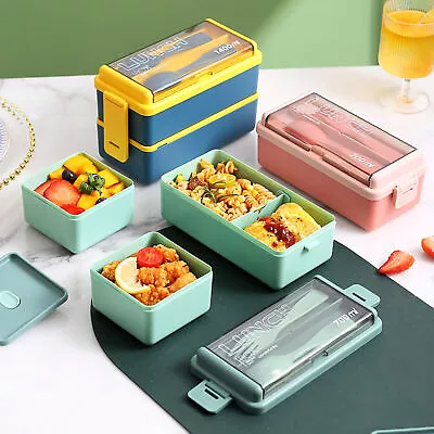 1400ML Double Plastic Lunch Box Three Compartments Sealed Microwave Lunch Box  • $14.99