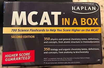 MCAT In A Box Flashcard Study Help     By: KAPLAN    EXCELLENT CONDITION! • $17