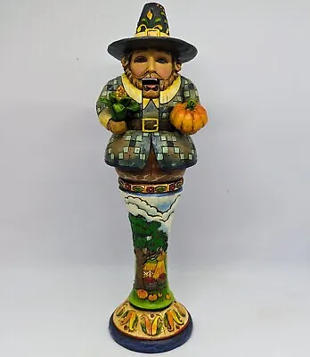 Jim Shore Give Thanks For Small Blessings Pilgrim Nutcracker Thanksgiving 10  • $40