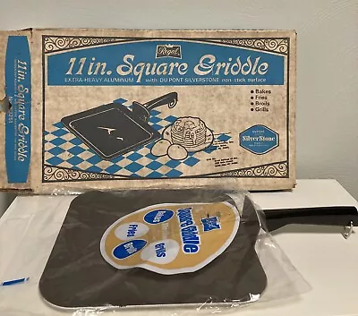 Regal Ware Square Griddle 11  Vintage Aluminum Silver Stone DuPont NOS Brand New • $49.99