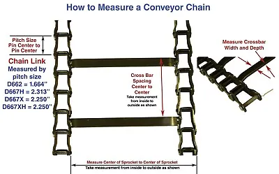 8' Salt Spreader Conveyor Drag Chain For Western RC 65183 1459110 • $559.95