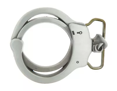 Police Handcuffs Novelty Metal Belt Buckle • $9.99