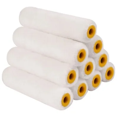 10 X 4” / 100mm Emulsion Mini Roller Sleeves Replacement Paint Refill Sleeve  • £5.99